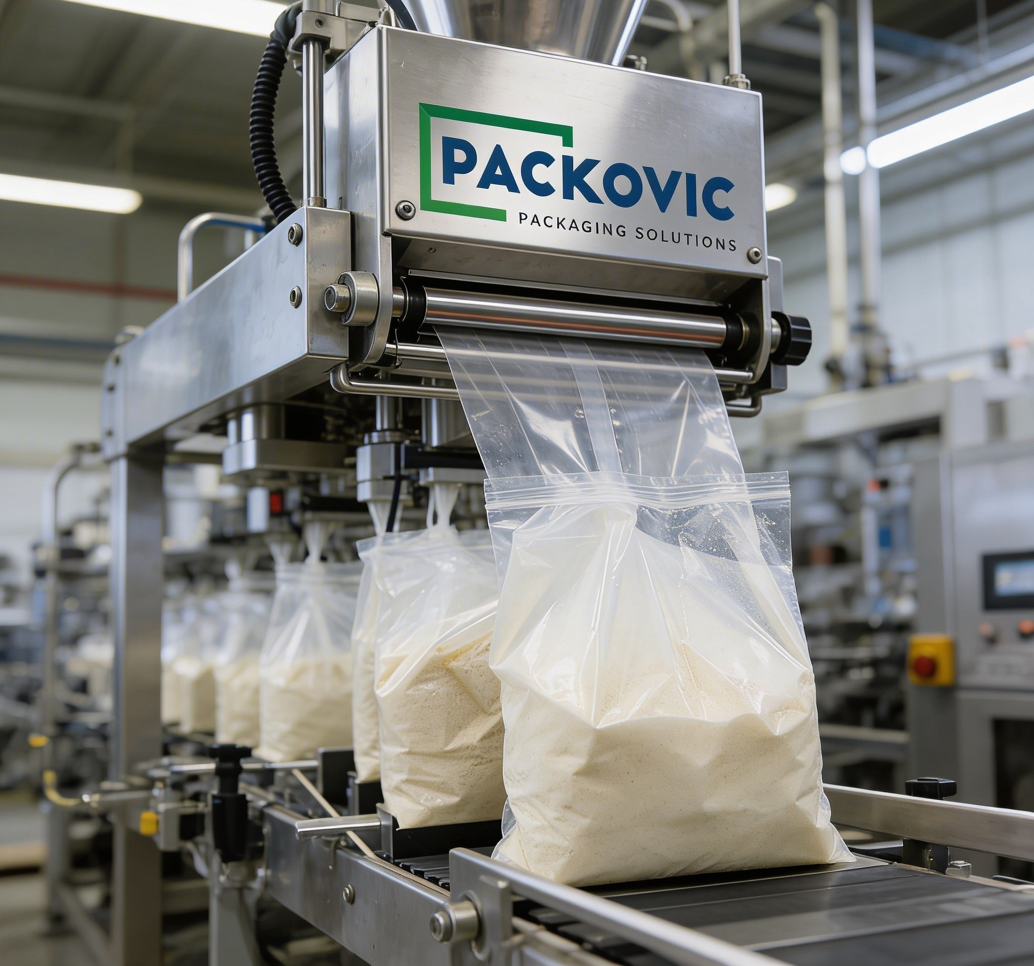 modern industrial factory building exterior in Oman, Sohar industrial area, contemporary architecture, daytime professional photography